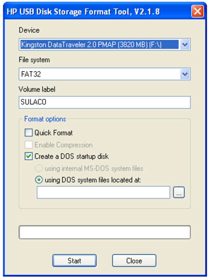 windows usb format tool boot drive