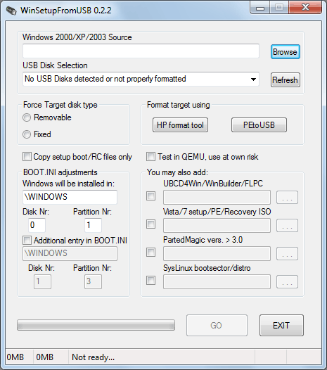 windows usb format tool boot drive